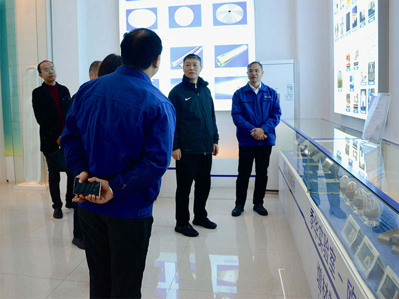 中国国家创新与发展战略研究会中国经济研究中心主任、同济大学特聘教授刘兴华到欧莱新材调研